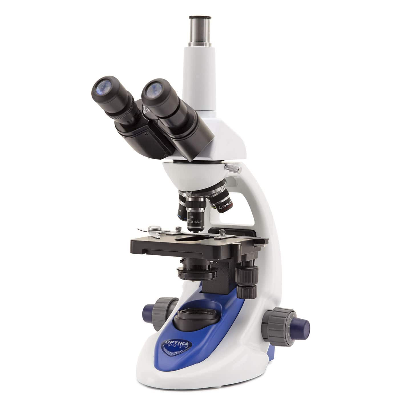 Microscopio trinocular, 1000x, enchufe múltiple OPTIKA B-193