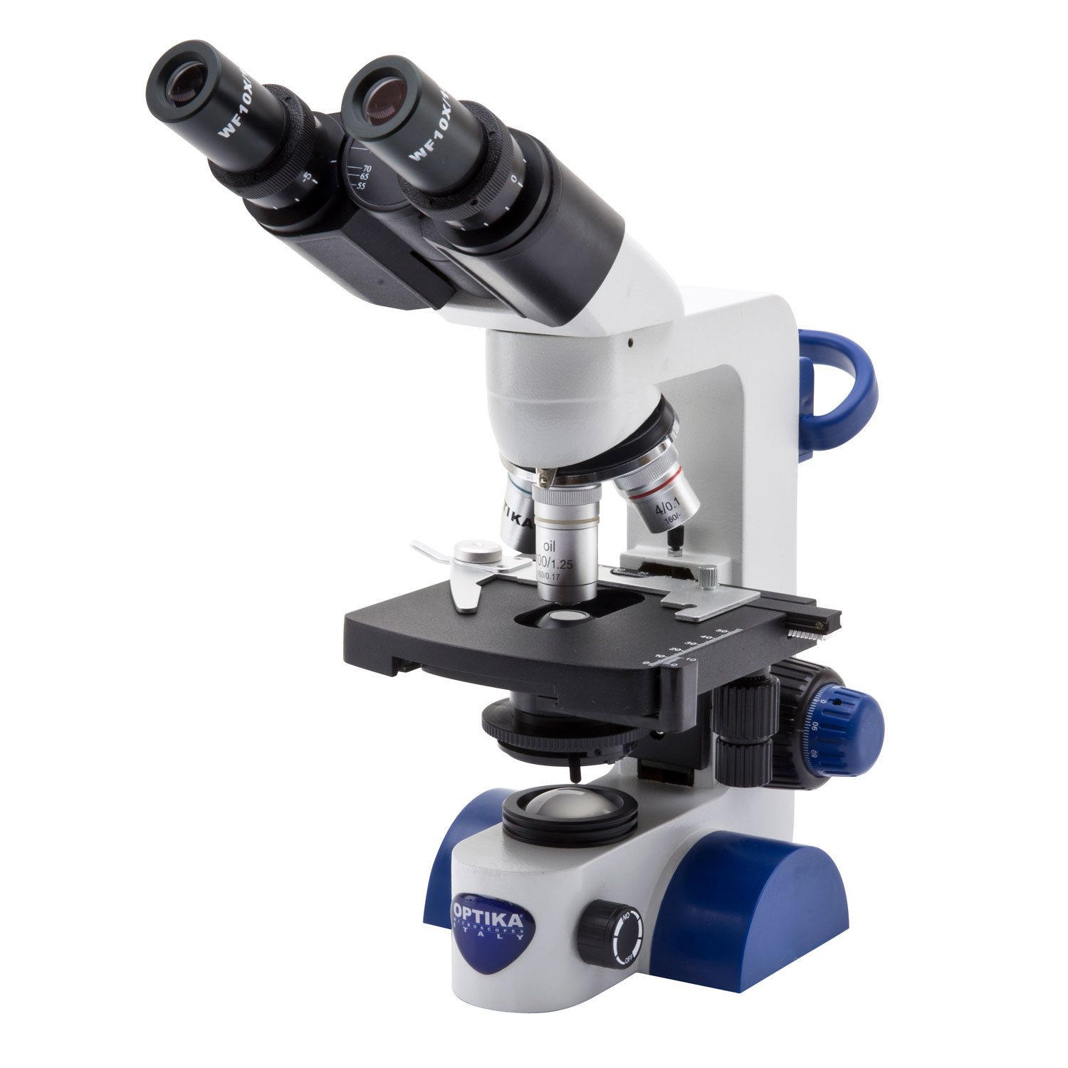 Microscopio óptico binocular c/ batería recargable OPTIKA B-69