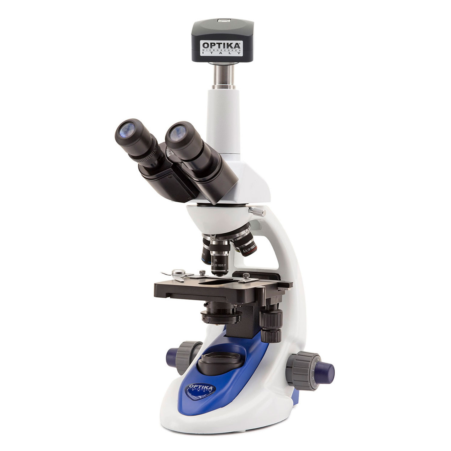 Microscopio trinocular  de conexión múltiple OPTIKA B-193 PL